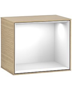 Villeroy und Boch Finion module F580GFPC 41.8x35.6x27cm, shelf Glossy White , Oak Veneer