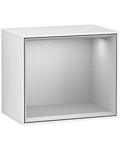 Villeroy und Boch module d&#39; Finion F580GJGF 41.8x35.6x27cm, étagère gris clair, laqué blanc brillant