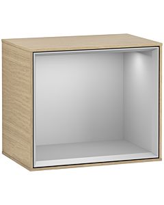 Villeroy und Boch Finion Regalmodul F580GJPC 41,8x35,6x27cm, Regal Light Grey, Oak Veneer