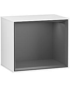 Villeroy und Boch module d&#39; Finion F580GKGF 41.8x35.6x27cm, étagère Antracite Matt, laqué blanc brillant