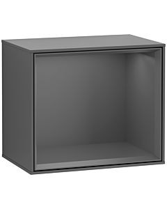 Villeroy und Boch Finion Regalmodul F580GKGK 41,8x35,6x27cm, Regal Antracite Matt, Anthracite matt