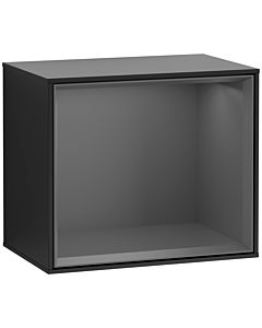 Villeroy und Boch module d&#39; Finion F580GKPD 41.8x35.6x27cm, étagère Antracite Matt, laqué noir mat
