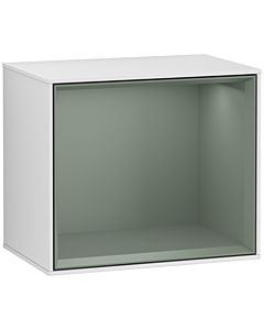 Villeroy und Boch module d&#39; Finion F580GMMT 41.8x35.6x27cm, étagère olive mat, laqué blanc mat