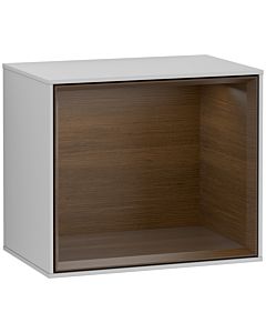 Villeroy und Boch Finion Regalmodul F580GNGJ 41,8x35,6x27cm, Regal Walnut Veneer, Light grey matt