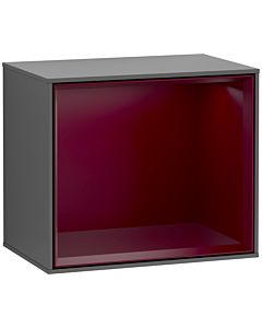 Villeroy und Boch Finion Regalmodul F580HBGK 41,8x35,6x27cm, Regal Peony Matt, Anthracite matt