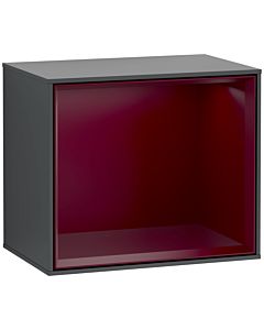 Villeroy und Boch Finion Regalmodul F580HBHG 41,8x35,6x27cm, Regal Peony Matt, Midnight Blue Matt Lacquer
