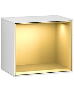 Villeroy und Boch Finion module F580HFMT 41.8x35.6x27cm, shelf gold matt, white matt lacquer