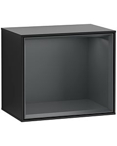 Villeroy und Boch Finion Regalmodul F580HGPD 41,8x35,6x27cm, Regal Midnight Blue, Black matt lacquer