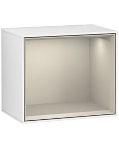 Villeroy und Boch module Finion F580HHGF 41.8x35.6x27cm, étagère Sand mat, laqué blanc brillant