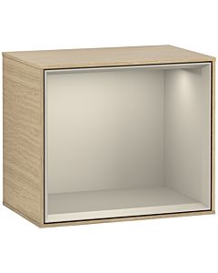 Villeroy und Boch Finion Regalmodul F580HHPC 41,8x35,6x27cm, Regal Sand Matt, Oak Veneer