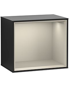 Villeroy und Boch Finion Regalmodul F580HHPD 41,8x35,6x27cm, Regal Sand Matt, Black matt lacquer