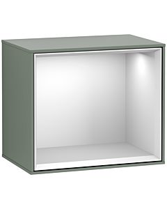 Villeroy und Boch Finion module F580MTGM 41.8x35.6x27cm, shelf White Matt , Olive Matt Lacquer