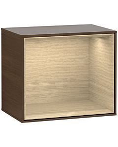 Villeroy und Boch Finion Regalmodul F580PCGN 41,8x35,6x27cm, Regal Oak Veneer, Walnut veneer