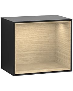 Villeroy und Boch Finion Regalmodul F580PCPD 41,8x35,6x27cm, Regal Oak Veneer, Black matt lacquer