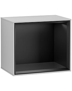 Villeroy und Boch module d&#39; Finion F580PDGJ 41.8x35.6x27cm, étagère noir mat, gris clair mat