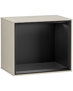 Villeroy und Boch module Finion F580PDHH 41.8x35.6x27cm, étagère noir mat, Sand Matt Lacquer