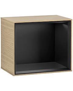 Villeroy und Boch Finion module F580PDPC 41.8x35.6x27cm, shelf Black Matt, Oak Veneer