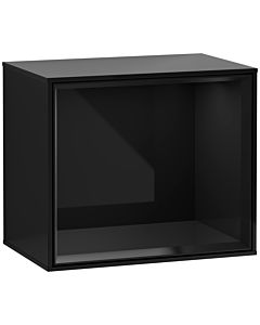 Villeroy und Boch Finion Regalmodul F580PHPH 41,8x35,6x27cm, Regal Glossy Black, Glossy Black Lacquer