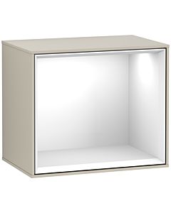 Villeroy und Boch Finion Regalmodul F590GFHH 41,8x35,6x27cm, Ladestation, Regal Glossy White, Sand Matt Lacquer