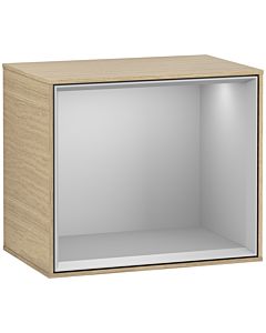 Villeroy und Boch Finion Regalmodul F590GJPC 41,8x35,6x27cm, Ladestation, Regal Light Grey, Oak Veneer