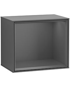 Villeroy und Boch Finion Regalmodul F590GKGK 41,8x35,6x27cm, Ladestation, Regal Antracite Matt, Anthracite matt