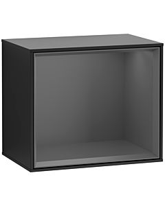 Villeroy und Boch Finion Regalmodul F590GKPD 41,8x35,6x27cm, Ladestation, Regal Antracite Matt, Black matt lacquer