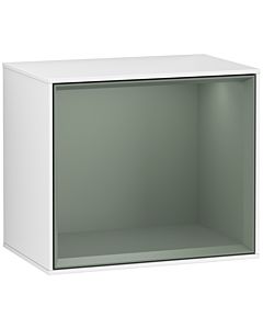 Villeroy und Boch module d&#39; Finion F590GMGF 41.8x35.6x27cm, station de charge, étagère olive mat, laqué blanc brillant
