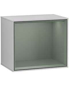 Villeroy und Boch Finion Regalmodul F590GMGJ 41,8x35,6x27cm, Ladestation, Regal Olive Matt, Light grey matt