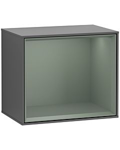 Villeroy und Boch module d&#39; Finion F590GMGK 41.8x35.6x27cm, station de charge, étagère olive mat, anthracite mat