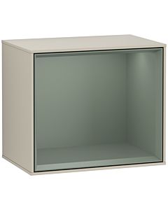 Villeroy und Boch Finion Regalmodul F590GMHH 41,8x35,6x27cm, Ladestation, Regal Olive Matt, Sand Matt Lacquer