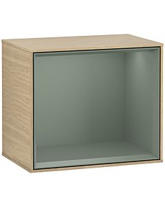 Villeroy und Boch Finion Regalmodul F590GMPC 41,8x35,6x27cm, Ladestation, Regal Olive Matt, Oak Veneer