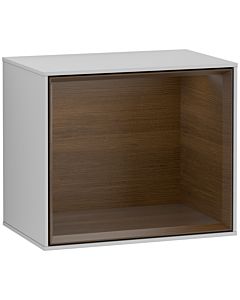 Villeroy und Boch Finion Regalmodul F590GNGJ 41,8x35,6x27cm, Ladestation, Regal Walnut Veneer, Light grey matt