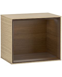 Villeroy und Boch Finion Regalmodul F590GNPC 41,8x35,6x27cm, Ladestation, Regal Walnut Veneer, Oak Veneer