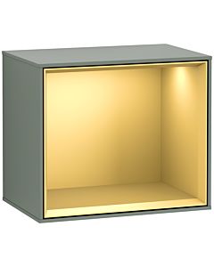 Villeroy und Boch Finion Regalmodul F590HFGM 41,8x35,6x27cm, Ladestation, Regal Gold Matt, Olive Matt Lacquer