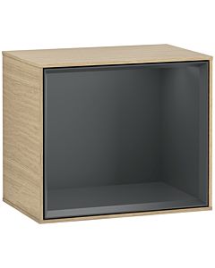 Villeroy und Boch Finion Regalmodul F590HGPC 41,8x35,6x27cm, Ladestation, Regal Midnight Blue, Oak Veneer