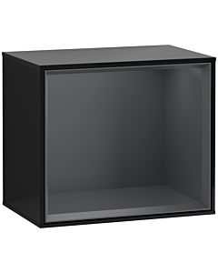 Villeroy und Boch Finion Regalmodul F590HGPH 41,8x35,6x27cm, Ladestation, Regal Midnight Blue, Glossy Black Lacquer