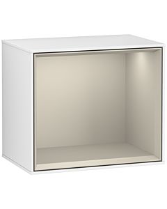 Villeroy und Boch Finion Regalmodul F590HHGF 41,8x35,6x27cm, Ladestation, Regal Sand Matt, Glossy white lacquer