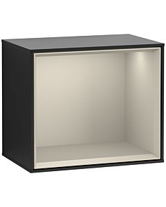 Villeroy und Boch module d&#39; Finion F590HHPD 41.8x35.6x27cm, station de charge, étagère Sand mat, laqué noir mat