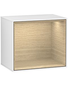 Villeroy und Boch module d&#39; Finion F590PCGF 41.8x35.6x27cm, station de charge, étagère Oak Veneer , laqué blanc brillant