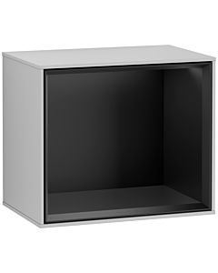 Villeroy und Boch Finion Regalmodul F590PDGJ 41,8x35,6x27cm, Ladestation, Regal Black Matt, Light grey matt