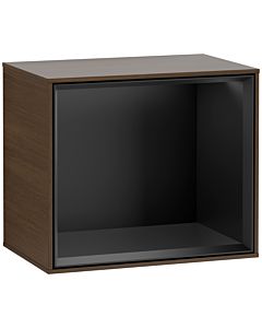 Villeroy und Boch Finion module F590PDGN 41.8x35.6x27cm, charging station, shelf Black Matt, walnut veneer