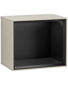 Villeroy und Boch Finion Regalmodul F590PDHH 41,8x35,6x27cm, Ladestation, Regal Black Matt, Sand Matt Lacquer