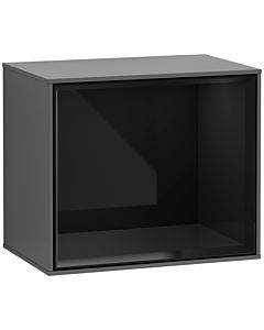 Villeroy und Boch Finion Regalmodul F590PHGK 41,8x35,6x27cm, Ladestation, Regal Glossy Black, Anthracite matt
