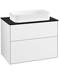 Villeroy und Boch Finion Villeroy und Boch Finion F63200GF 80x60.3x50.1mm, Glass Black Matt, Glossy white lacquer