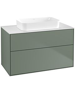 Villeroy und Boch Finion Villeroy und Boch Finion F64100GM 100x60.3x50.1mm, Glass White Matt , Olive Matt Lacquer