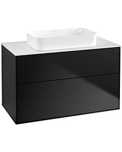 Villeroy und Boch Finion Villeroy und Boch Finion F64100PD 100x60.3x50.1mm, glass White Matt , black matt lacquer