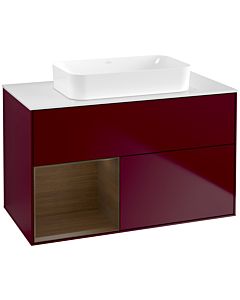 Villeroy und Boch Finion Villeroy und Boch Finion F651GNHB 100x60.3x50.1cm, shelf left Peony Matt veneer, Peony Matt