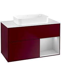 Villeroy und Boch Finion Villeroy und Boch Finion F661GJHB 100x60.3x50.1cm, shelf right light gray matt, Peony Matt