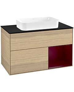 Villeroy und Boch Finion Villeroy und Boch Finion F662HBPC 100x60.3x50.1cm, shelf right Peony , Oak Veneer