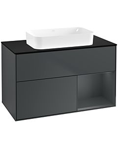 Villeroy und Boch Finion Villeroy und Boch Finion F662HGHG 100x60.3x50.1cm, shelf on the right Midnight Blue Matt Lacquer , Midnight Blue Matt Lacquer